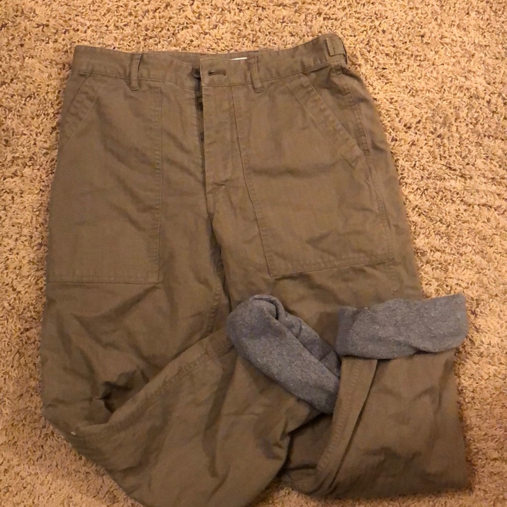 J. Crew Wallace & Barnes lined carpenter pants 30